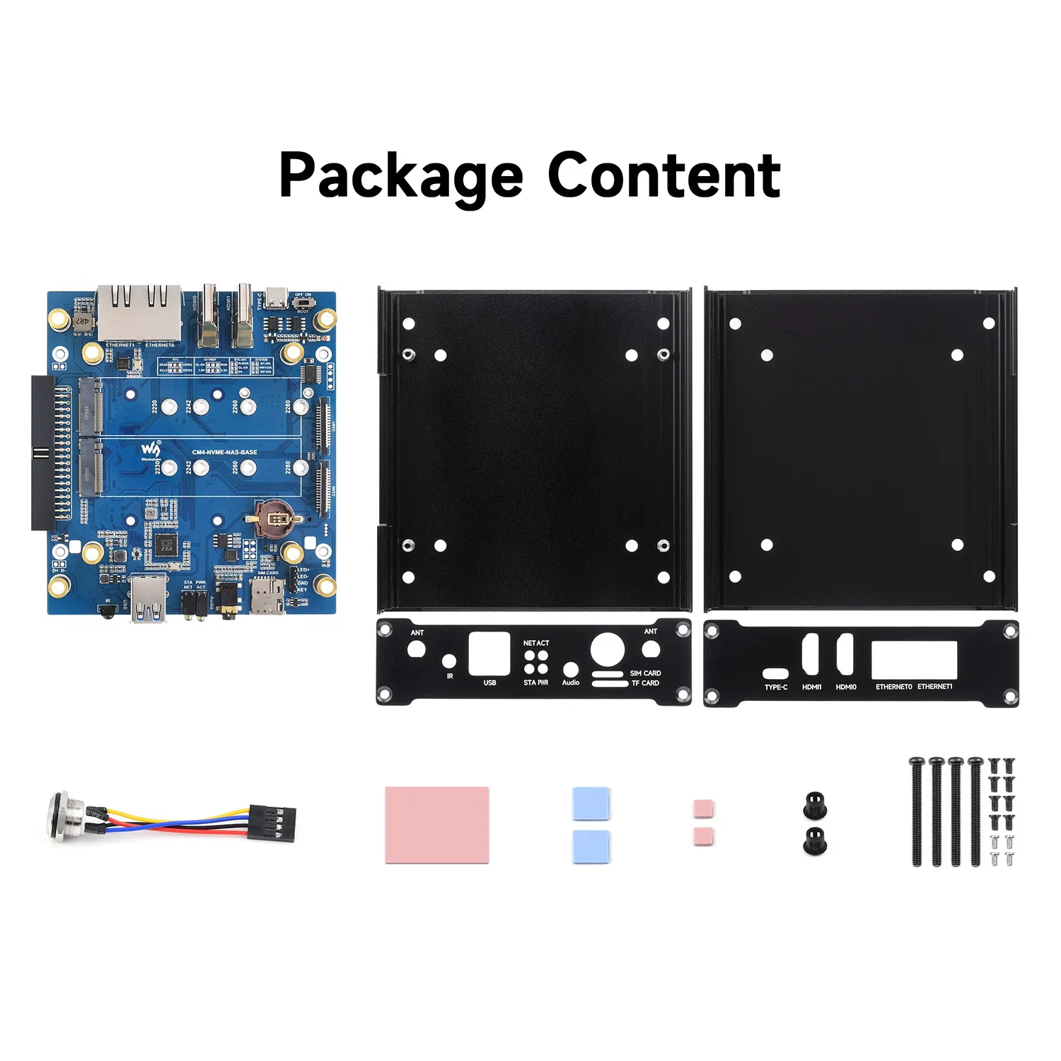 NAS Multi-functional Mini-Computer Designed for Raspberry Pi Compute Module 4 (NOT included), Network Storage, Dual Solid State images - 6