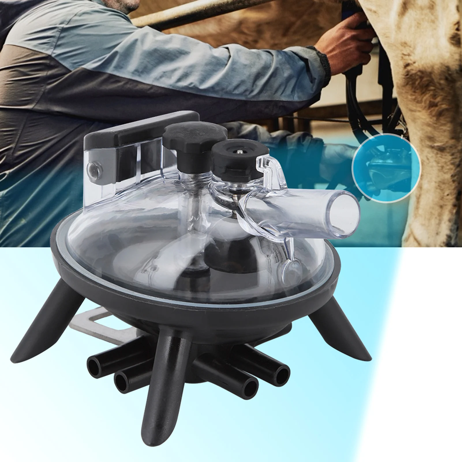 240ml Milking Claw Collector Milking Machine Accessory Livestock Supplies for Sheep Goat Cow