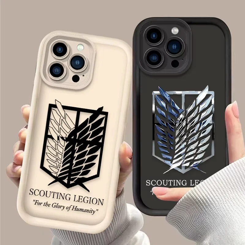 Attack On Titan Logo Soft Silicone Phone Case Cover