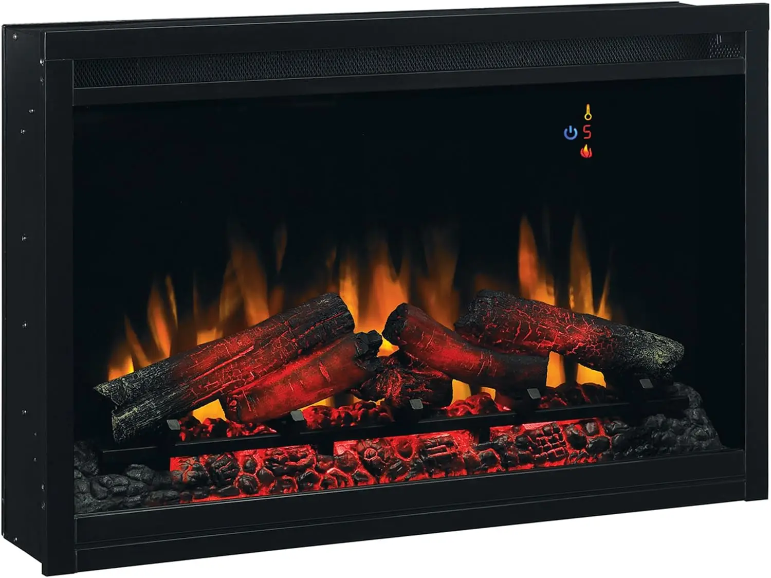36" Traditional Built-in Electric Fireplace Insert, 120 volt