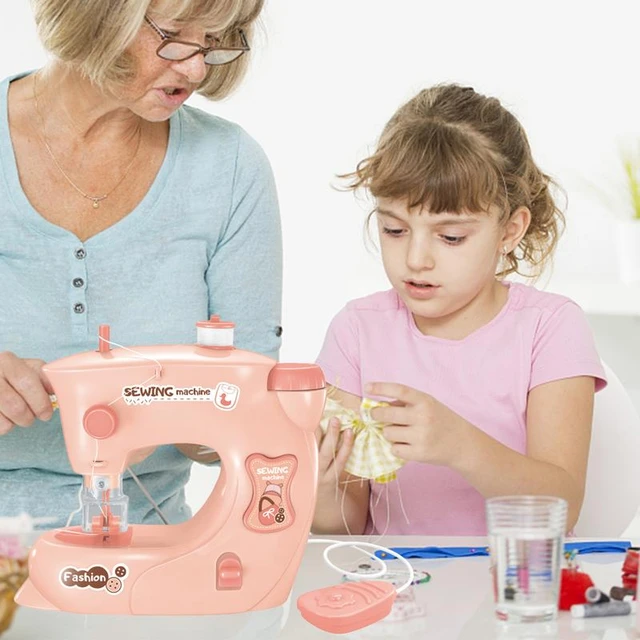 Mini Kids Simulation Electric Sewing Machine Ature Dollhouse Accessories  Sewing Machine Dolly Furniture Kids Educational Toys - AliExpress