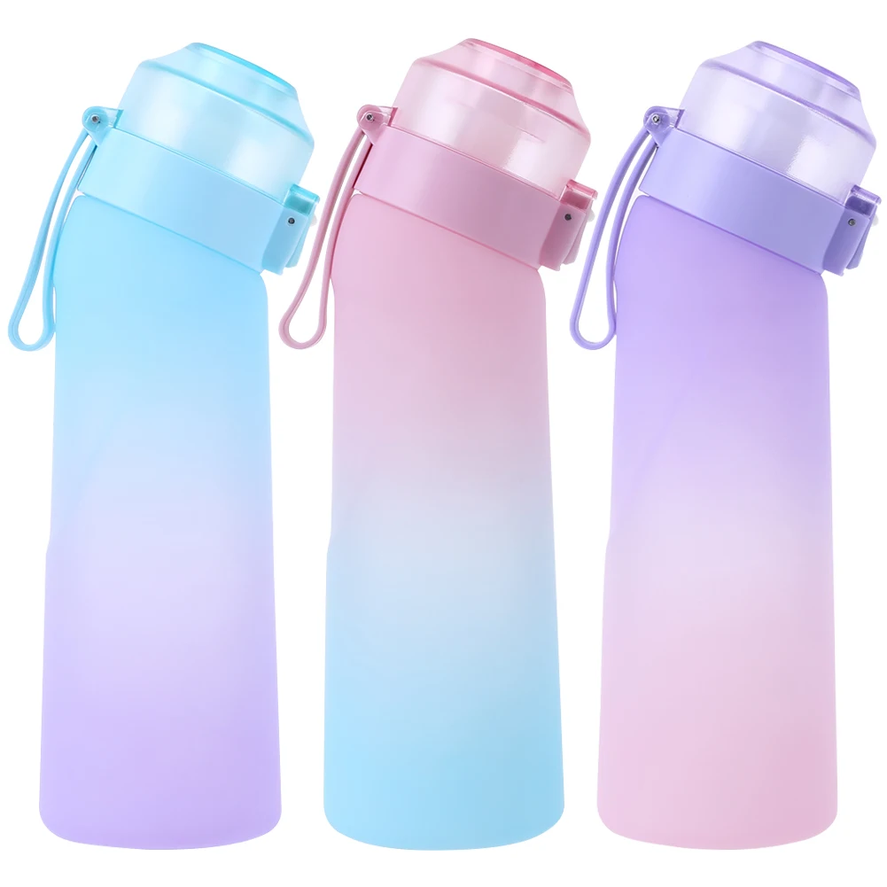 Hmess 650ML Water Bottle with 2 Flavour Pods Air Water Up Bottle