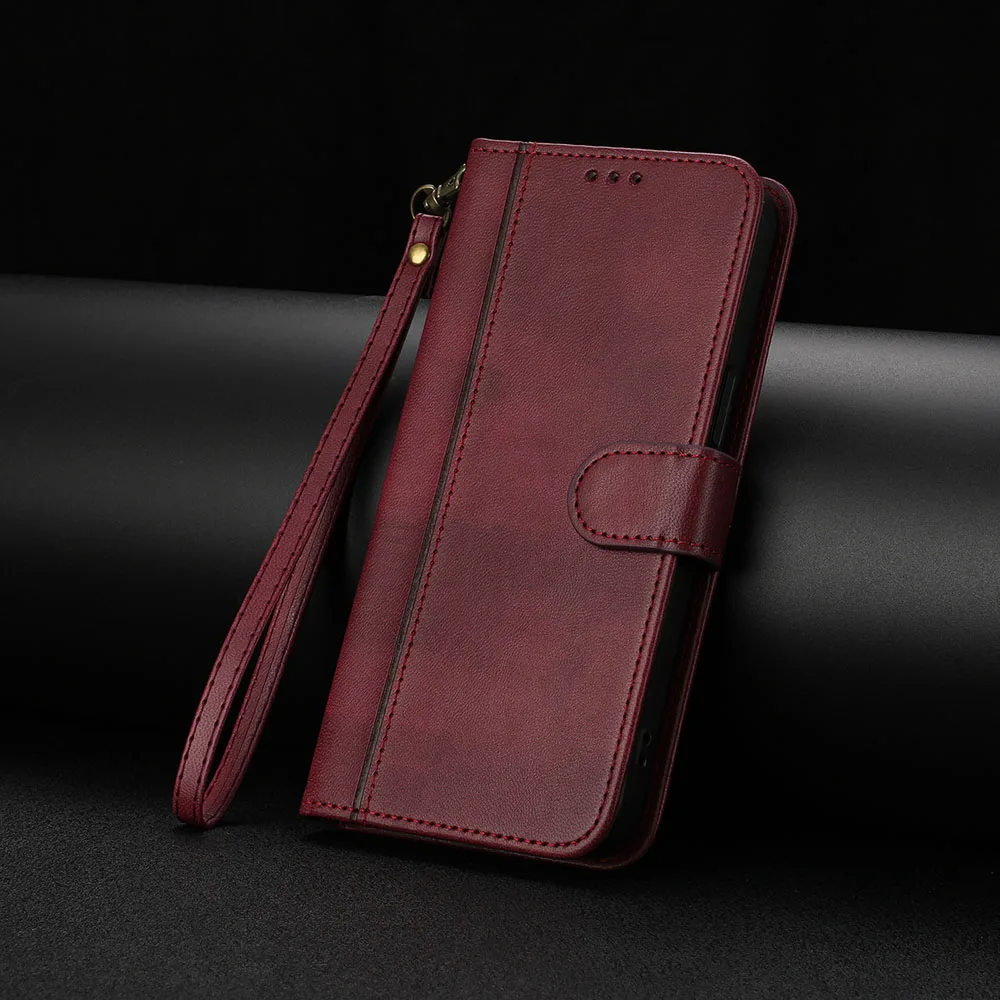 Leather Wallet Flip Case - Elegant Phone Back Cover
