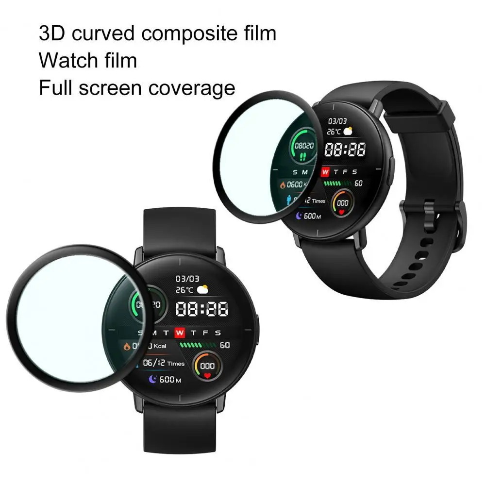 Watch Screen Protector Full Coverage Scratch Resistant Clear 3D Curved Composite Smatch Protective Film for Mibro-Lite | Электроника