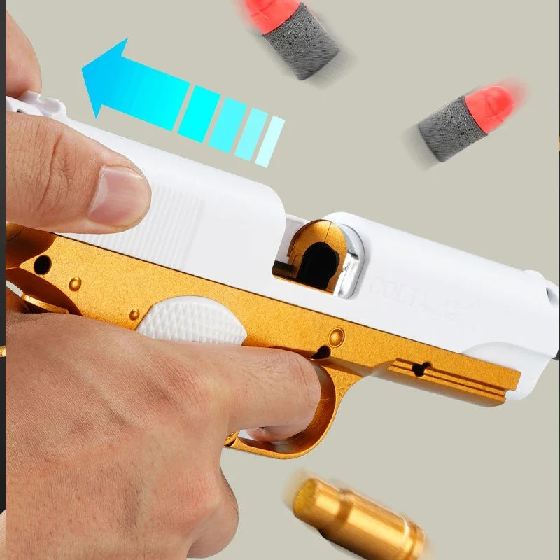 Shell Throwing M1911 Toys Gun Ejection Handgun Soft Darts Bullets Airsoft Pistol For Boys Outdoor Sports Shooting Gift 3