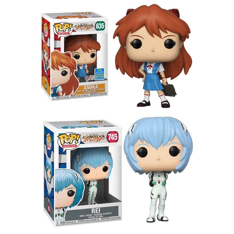 Funko Pop EVANGELION ASUKA635# REI 745# Action Figure Model