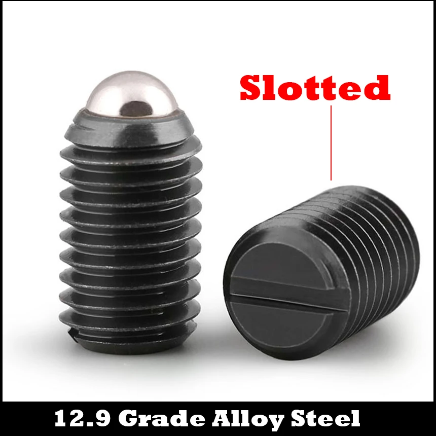 

M12 M12*20 M12x20 12.9 Grade Alloy Steel Allen Head Wave Positioning Bead Slotted Spring Ball Plunger Tight Set Screw