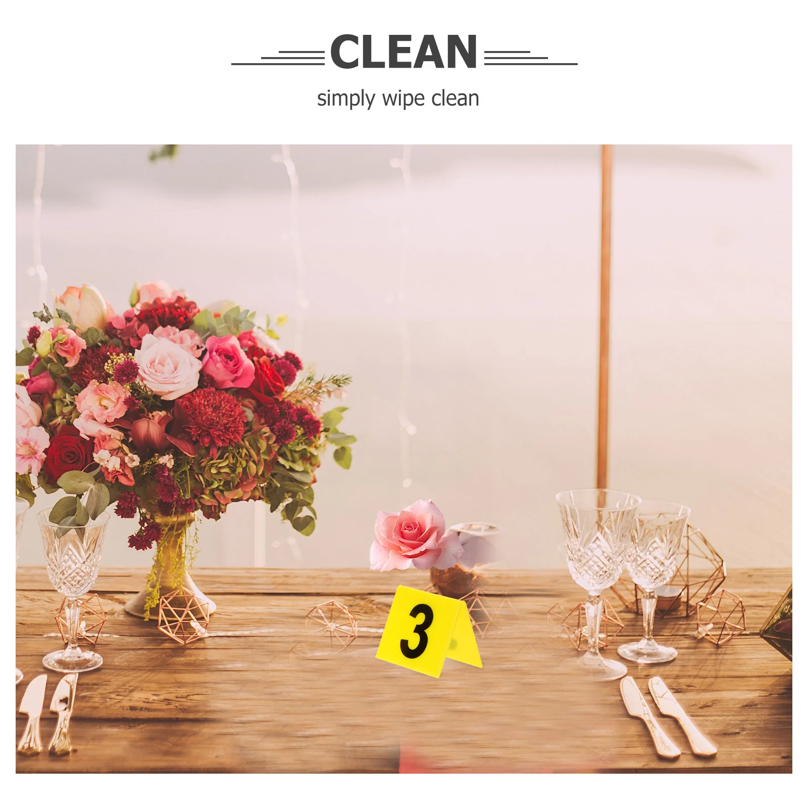 Place Cards Wedding Table Numbers Acrylic Sign Holders Crime Scene Markers Signage Wedding Banquet Restaurant Table Evidence Acrylic Marker Game Crime Scene Markers Double Sided Number Numbers