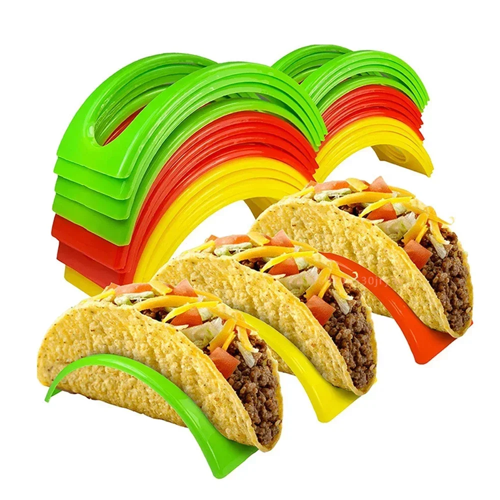 Taco Rack In Pie Tools Plastic Durable Mexican Pancake Rack Tray Taco Holder Kitchen Supplies Protector Food Pallet Holder