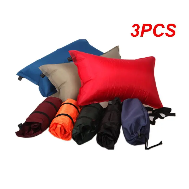 

3PCS New Self Inflating Pillow Sponge Ultralight Folding Compact Automatic Inflatable Pillow Outdoor Travel Camping Pillow