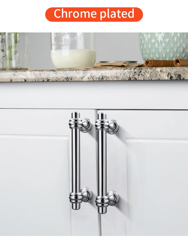 YONFIA 3644BB Brushed Brass Kitchen Cabinet Handles Knob Zinc Alloy Furniture Drawer Handle Wardrobe Closet Pull Handle Gold