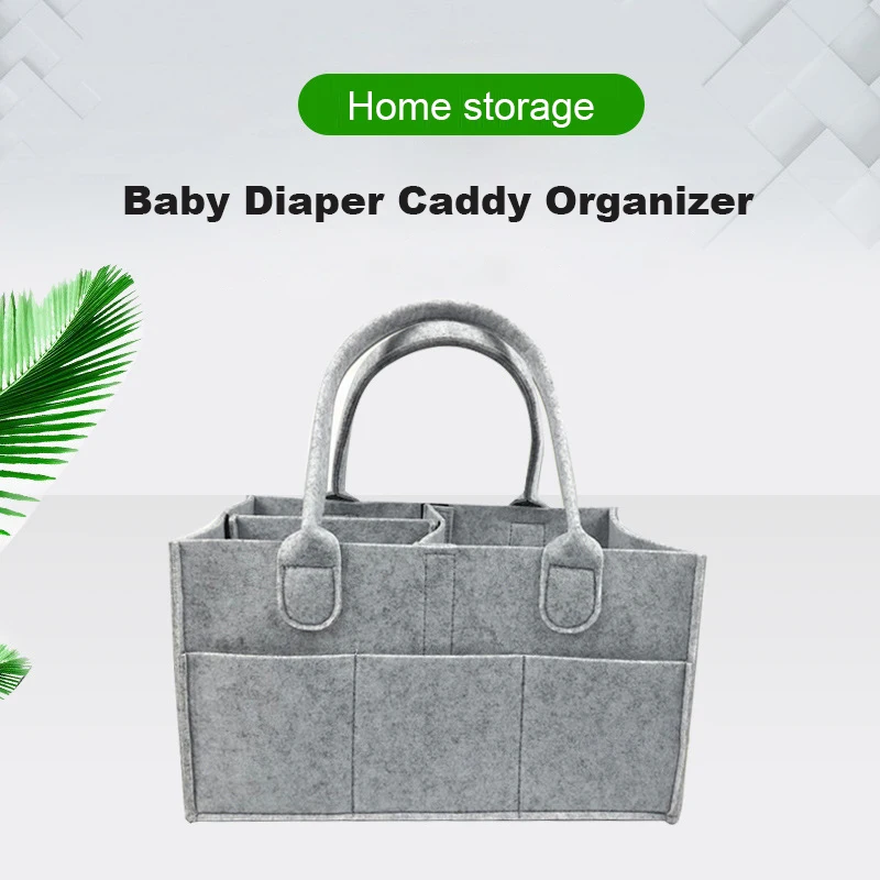 

Baby Diaper Caddy Organizer Portable Holder Bag for Changing Table Nursery Storage Box for Baby Wipes Makeup Organizer