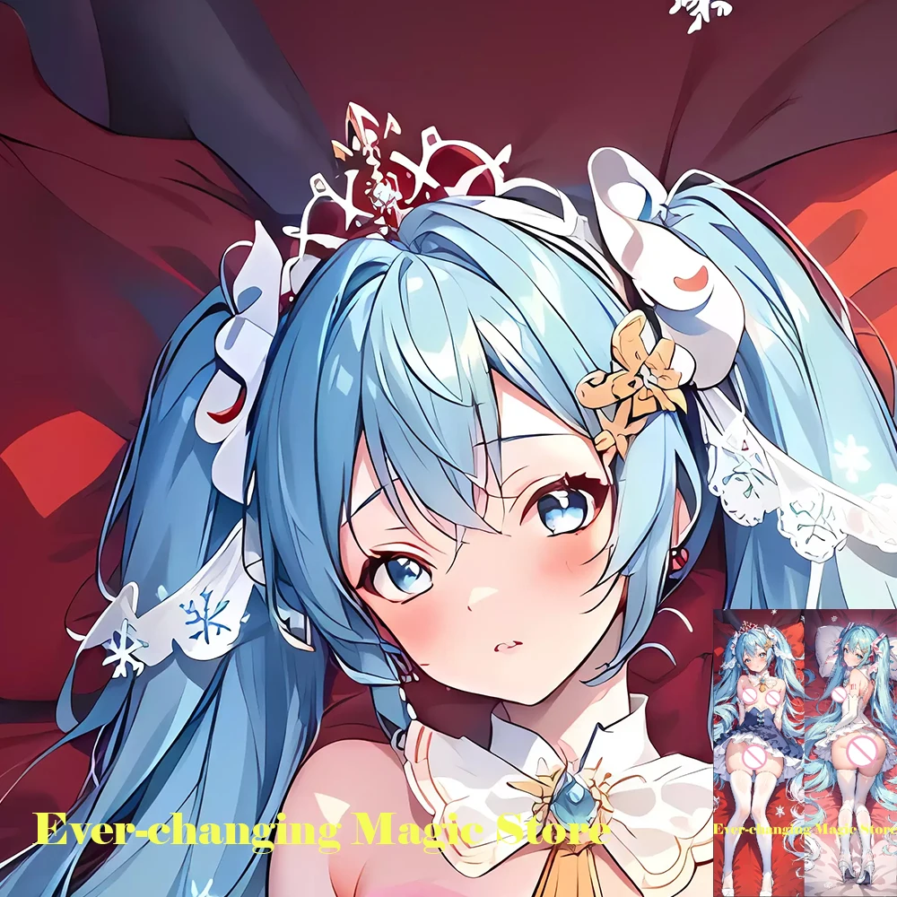 

Dakimakura Anime Pillow Case Racing Miku Vocaloid Double-sided Print Of Life-size Body Pillowcase Gifts Can be Customized