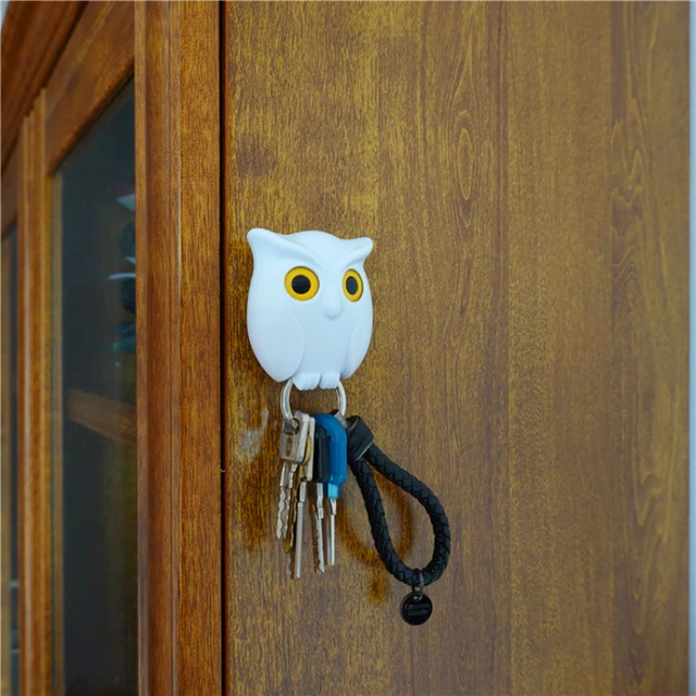 Porte-clés en bois décoratif, Hibou