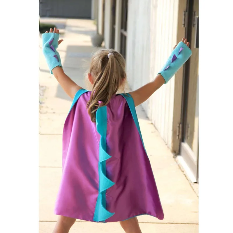 Costume Da Dinosauro Bambino Con Mantello E Maschera, Drago Verde, Per Halloween E Carnevale, Età 3-6 Anni