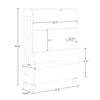 New 2025 Kids 34in Playroom Bookshelf with Veggie Bin Organizer and 2 Open Toy Storage Shelves 6