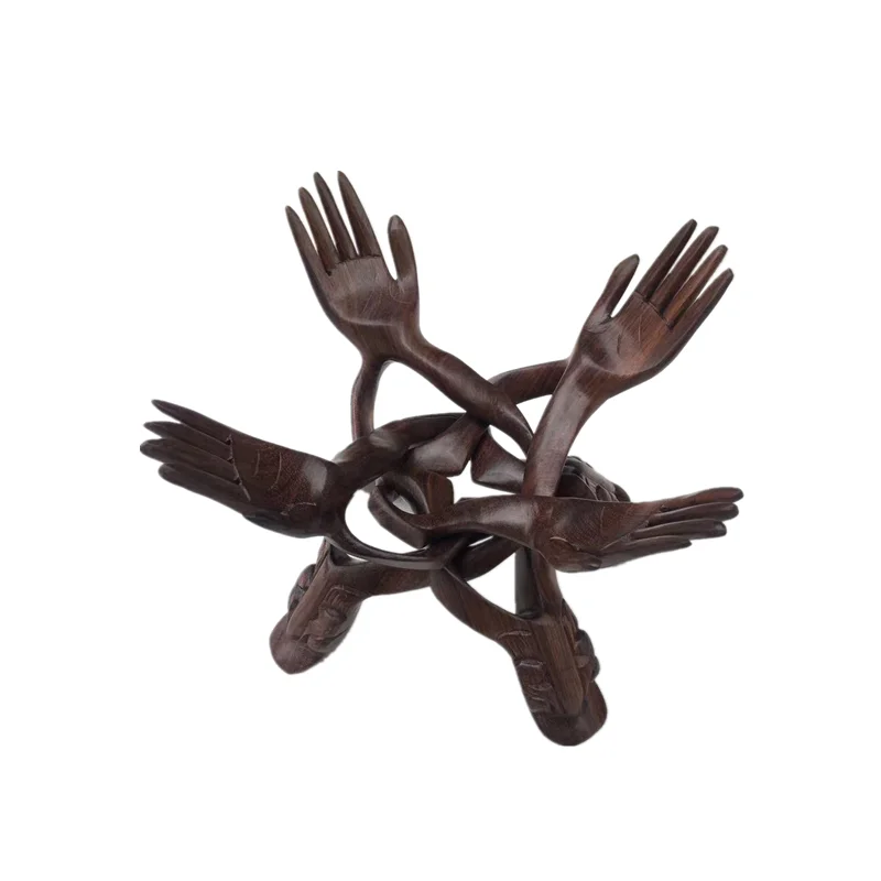 

Rosewood Fruit Plate Rack Rosewood Pterocarpus Macrocarpus Buddha Hand Rack Solid Wood Root Carving