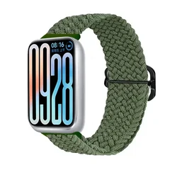 High-Quality Breathable Sport Nylon Strap - Universal Replacement Wristband Accessory for Redmi Watch 5-4 (Green)
