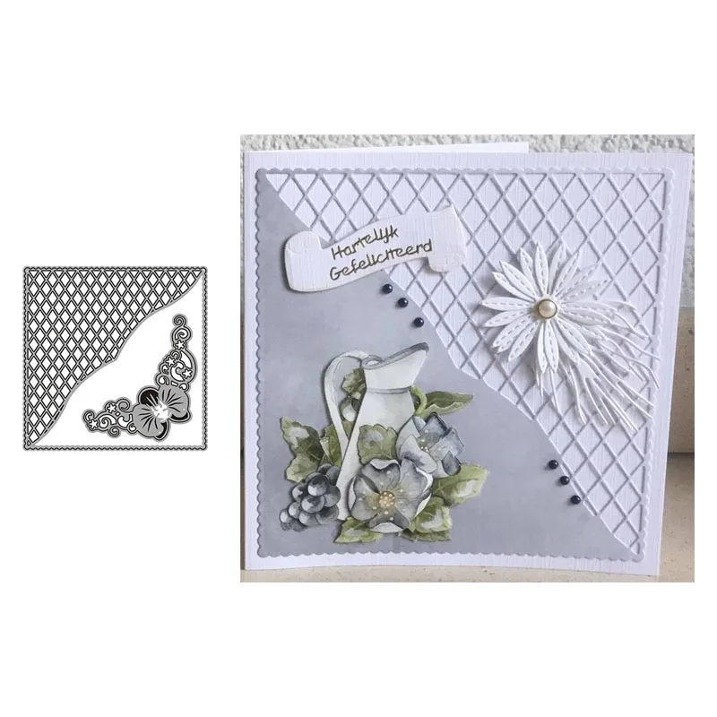 

New Grid Background Design Craft Metal Cutting Die Cut Dies Decoration Scrapbook Album Paper Card Craft Embossing Die Cuts