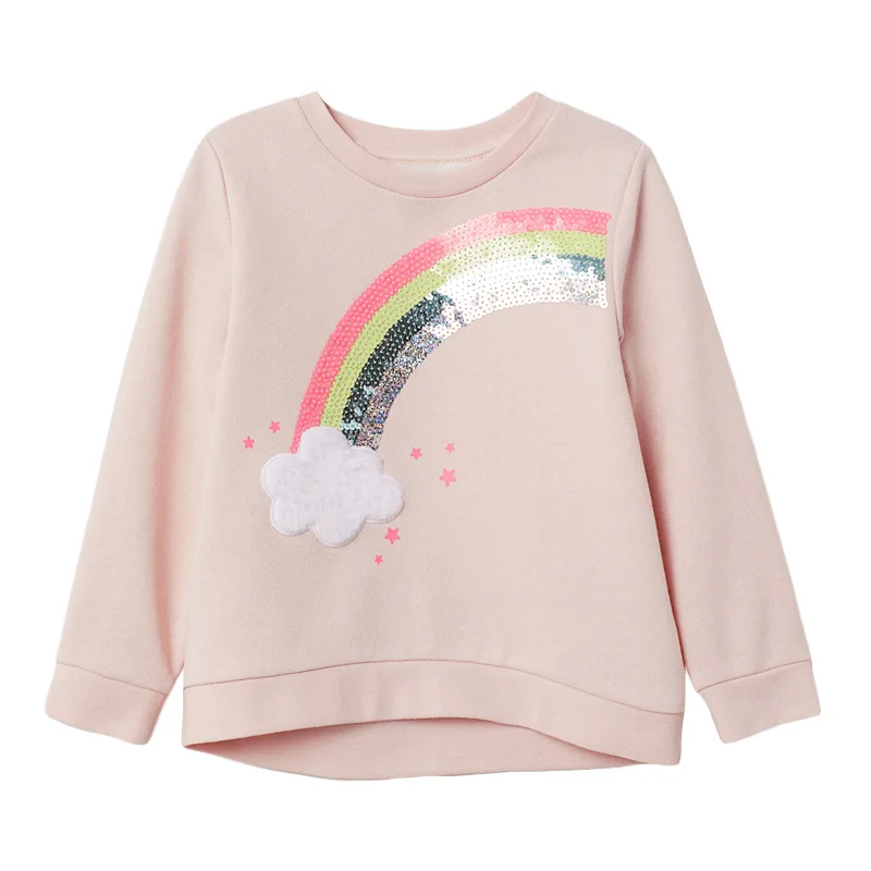 Children Sweater Baby Girls Giraffe Sweatshirt Cotton Casual Clothes for Kids 2 to 7 year