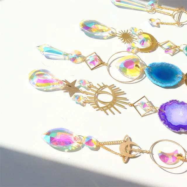 Devil Eye Sun Fogó Crystal Rainbow Maker Window Otthoni Álom Dekoráció Függöny Csillár Prizmák Napfogók - Image 4