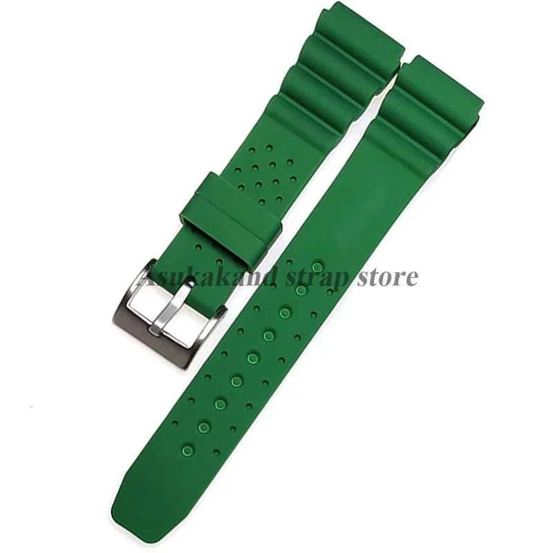 Silicone Waterproof Watch Strap Replacement - Men's Diving Wristband Accessory