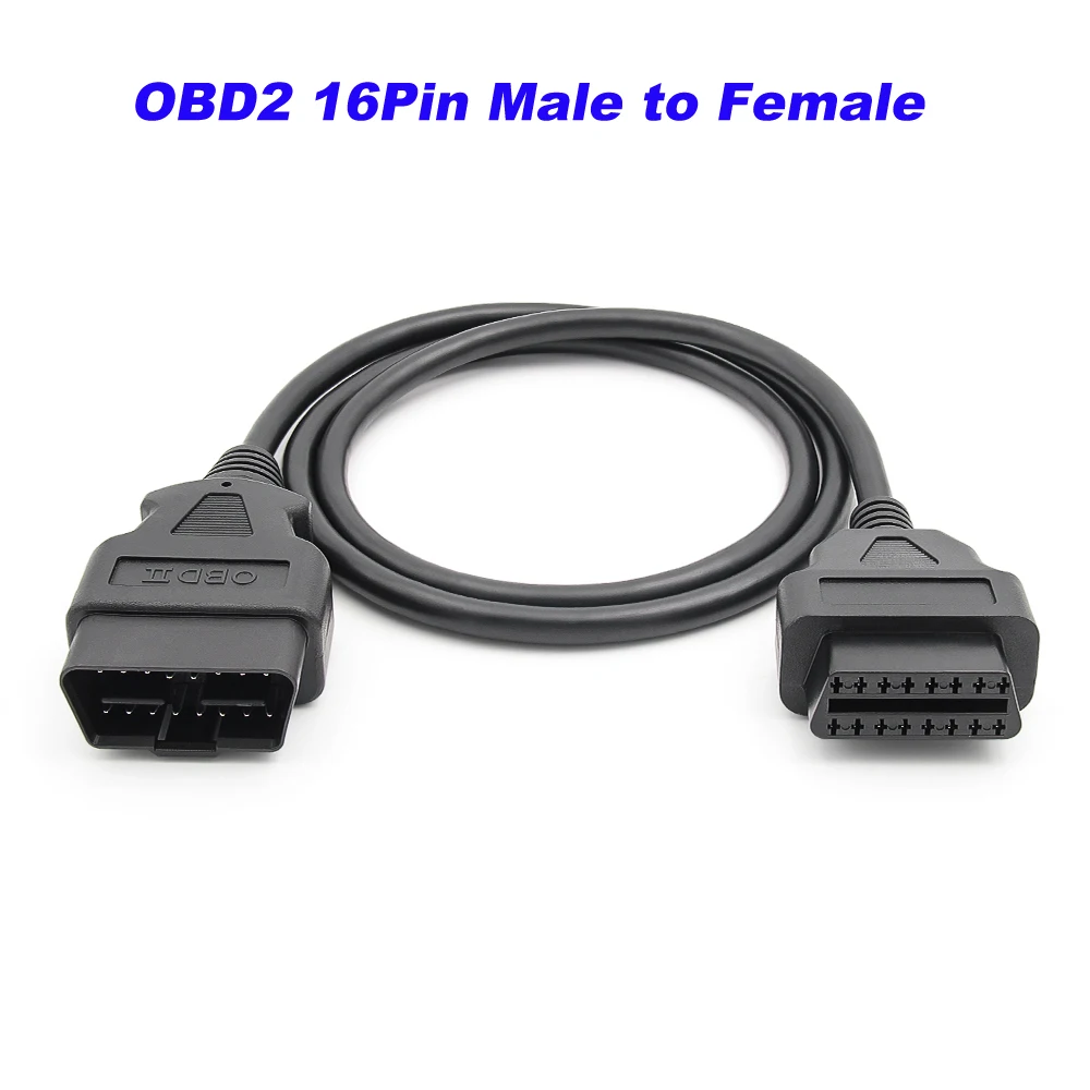 Car OBD Extension Cable OBD2 16Pin Male to Female Extension Cable For All OBDII Code Scanners ELM327 Diagnostic Tool Connector