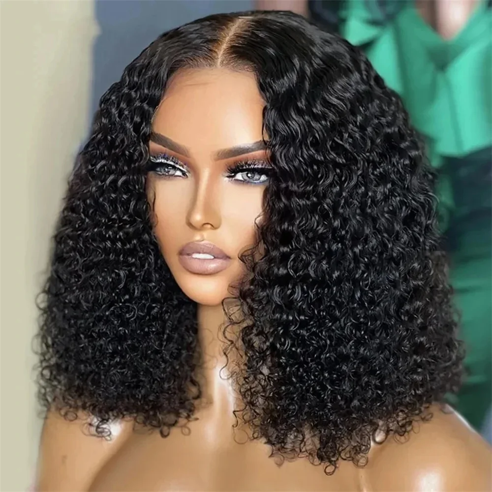 

8-16inch Bob Wig Curly Lace Front Human Hair Wigs Pre Plucked 13x6 Closure Short 13x4 HD Deep Wave Lace Frontal Wigs For Women