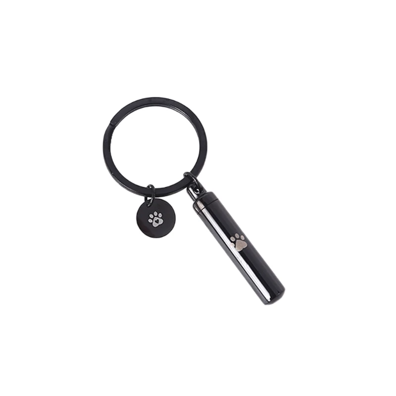 

Cremation Jewelry for Ashes Stainless Steel Cylinder Pet Urn Pendant
