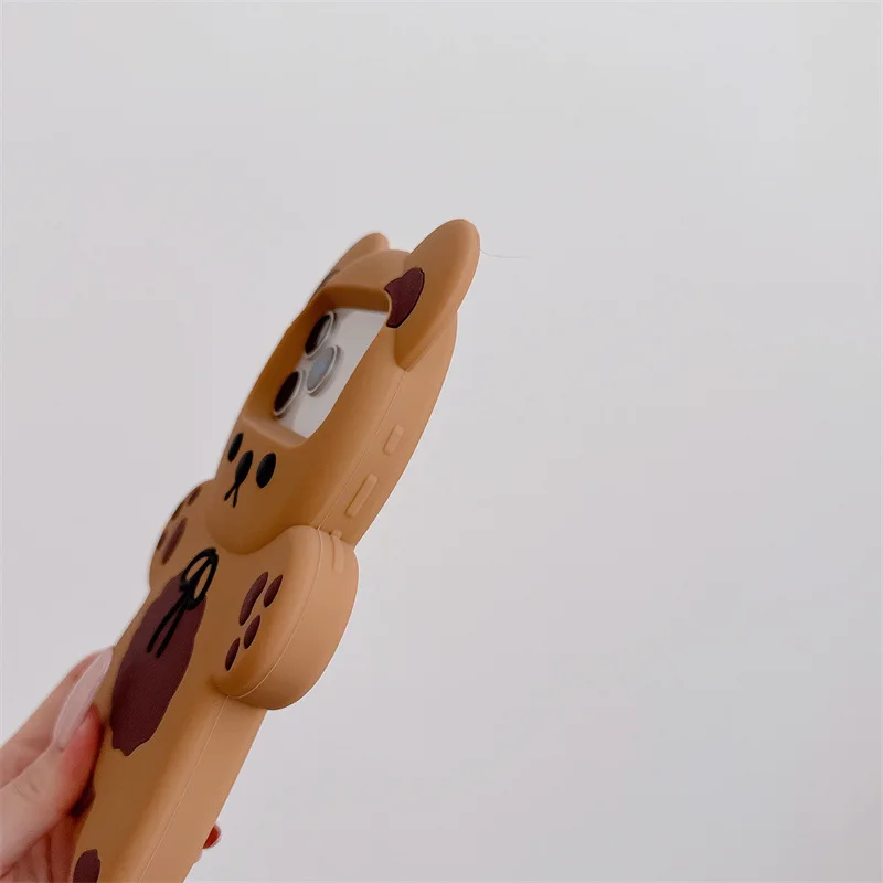 3D Cartoon Bear Silicone iPhone Case – Shockproof Cover — detail image 11