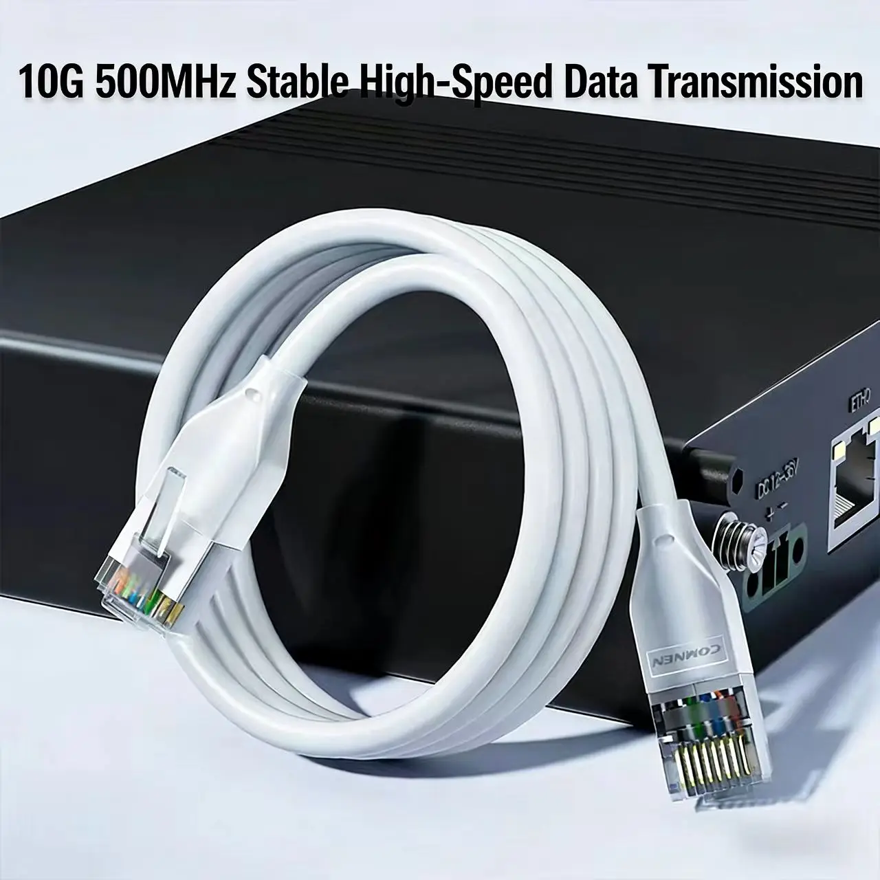 프로패치 F/UTP Cat6a 10G 라이트닝 패치 코드 0.1m 0.2m 0.3m 스위치, PS5, 라우터, Xbox, 컴퓨터 및 서버 스위치용