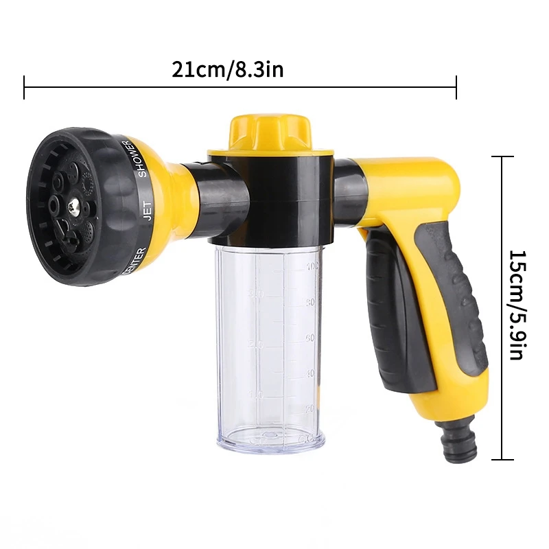 Yosoo Multifunction Auto Car Foam Water Gun High Pressure Car Wash Water  Gun Car Washer Sprayer Nozzle Bubble Garden Sprayer