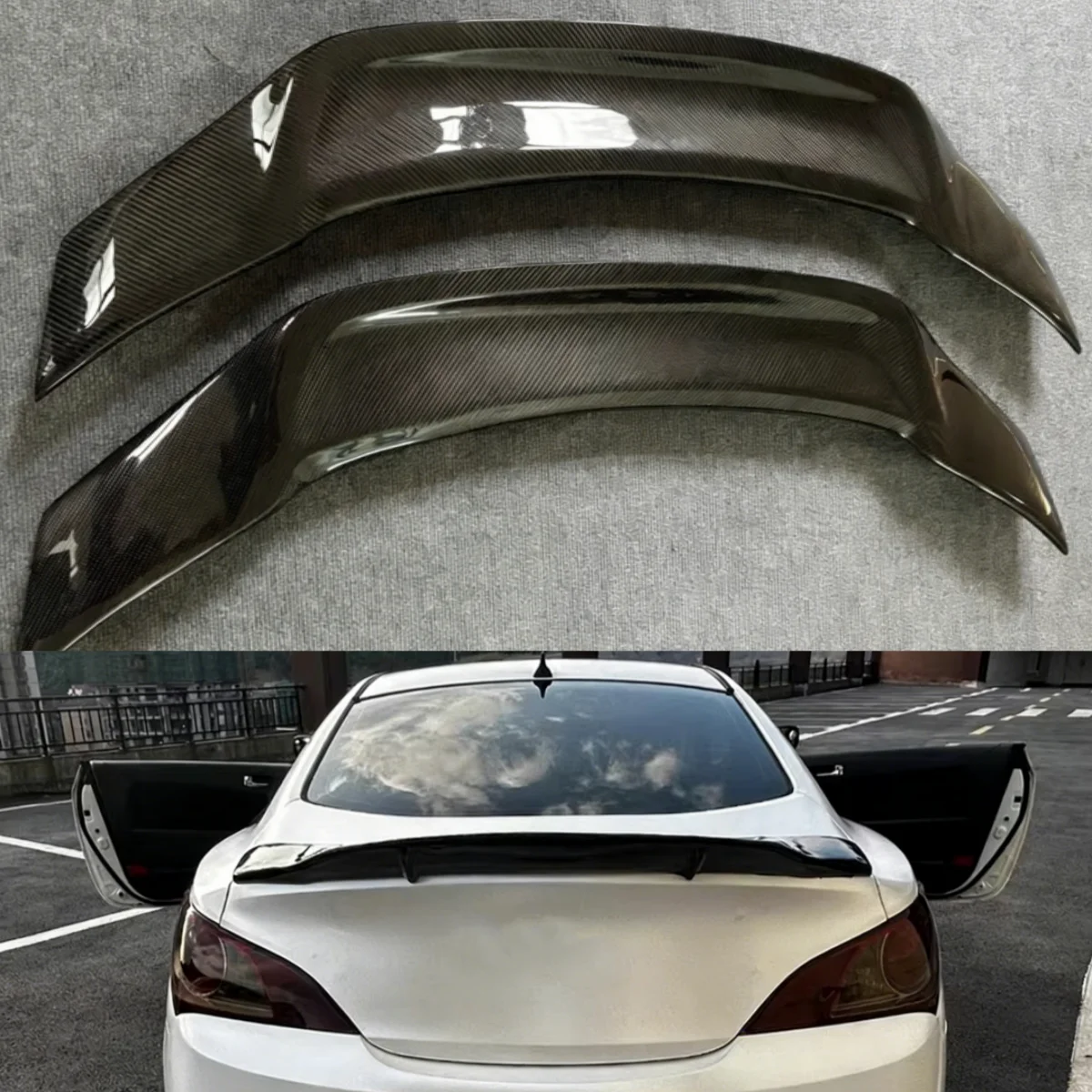 Rear bumper spoiler tail wing for Hyundai ROHENS Genesis Coupe 09-13 ...