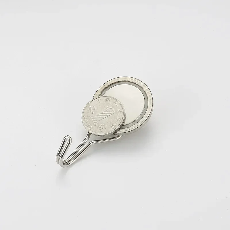 Description Picture 3 of item360 Degrees Rotating Magnetic Hook Strong Power Hooks Magnet Super Punch-free Self-adhesive Key Hanger Wall Magnetic Key Holder
