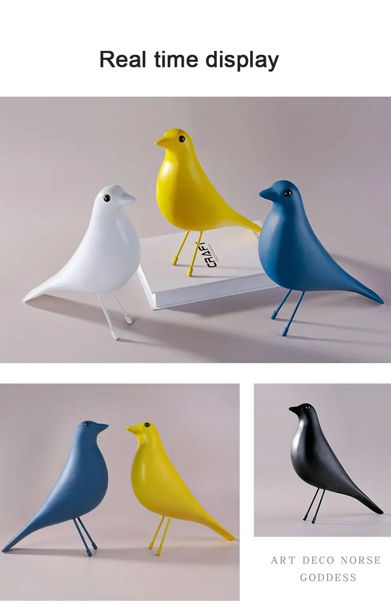 Nordic Resin Peace Dove Sculpture Ornaments Living Room Entrance Wine Cabinet Animal Statue Crafts Birthday Gifts Decoration