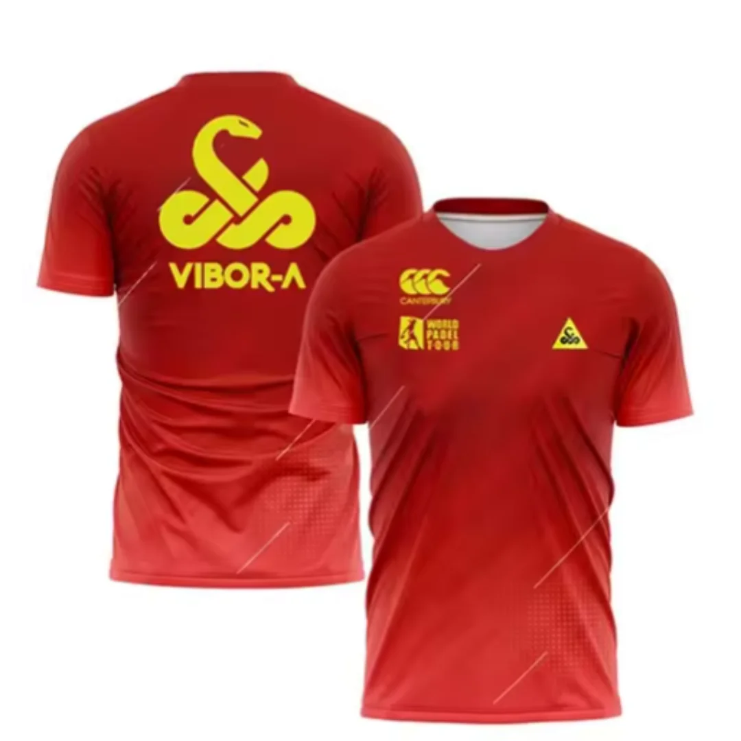 Novelty Snake Print T-Shirt Men's Outdoor Sports T-Shirt Fashionable Round Neck Tenni Training Clothe Suitable for Sports People 6