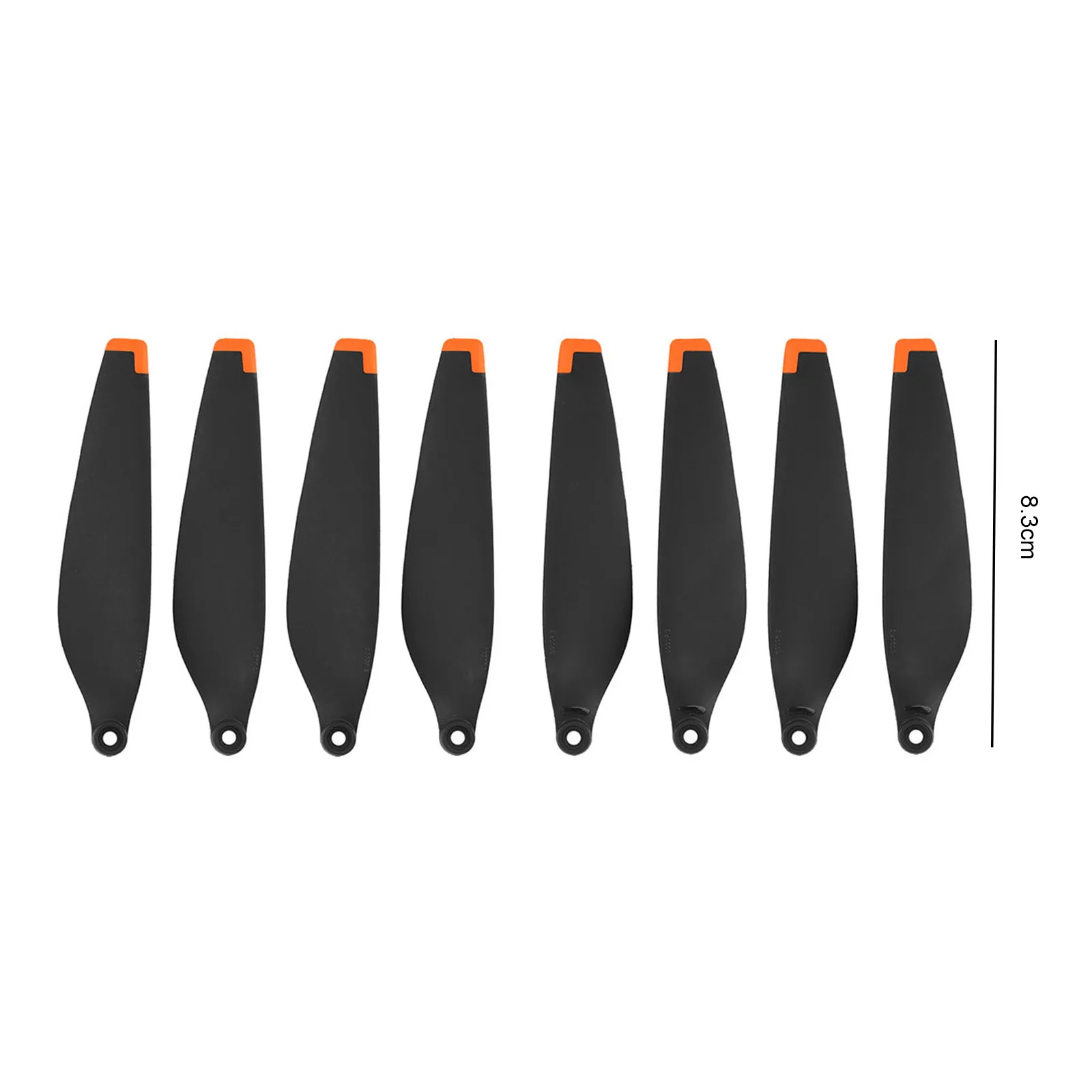 8 Hélices Drone Mini 3 Rechange avec Vis - Orange/Argent
