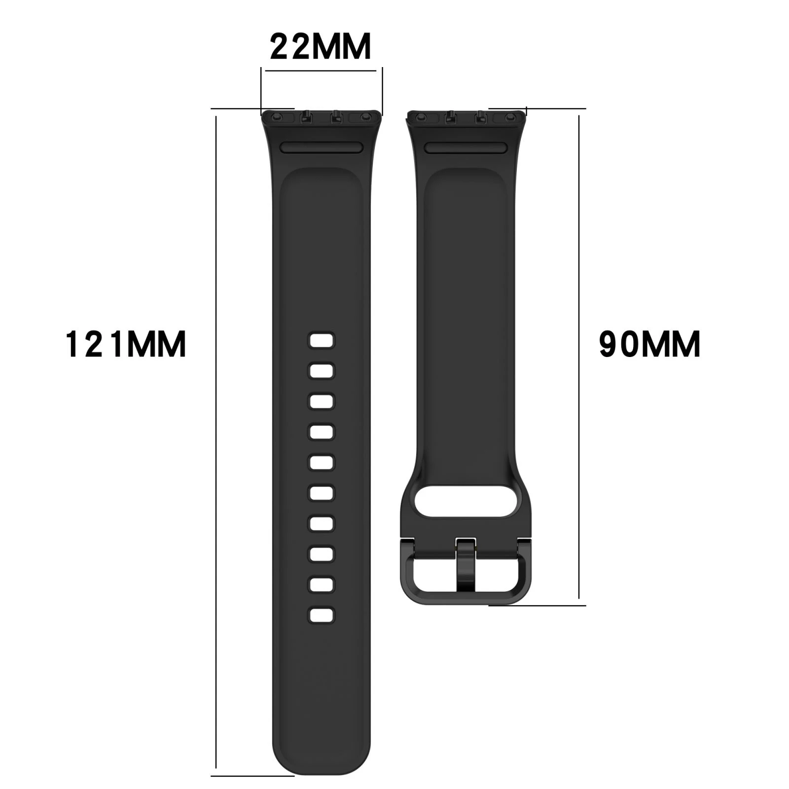 Silicone Sport Watchband Replacement Strap