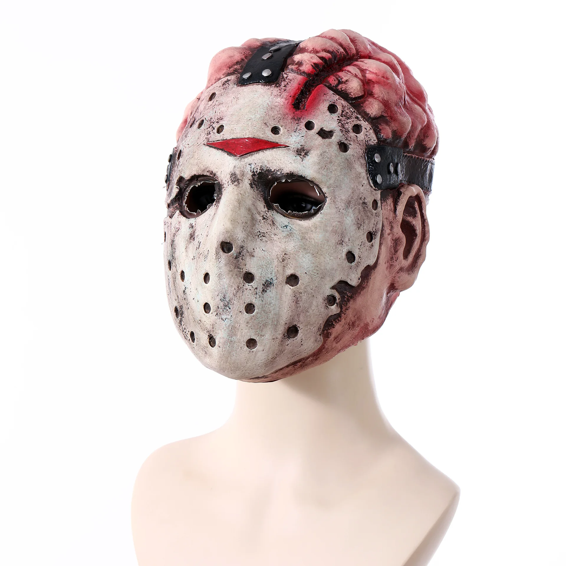Cafele Jason Voorhees Friday The 13Th Horror Scary Mask Halloween Scary Masquerade Latex Mask Bloody Horror Cosplay Props