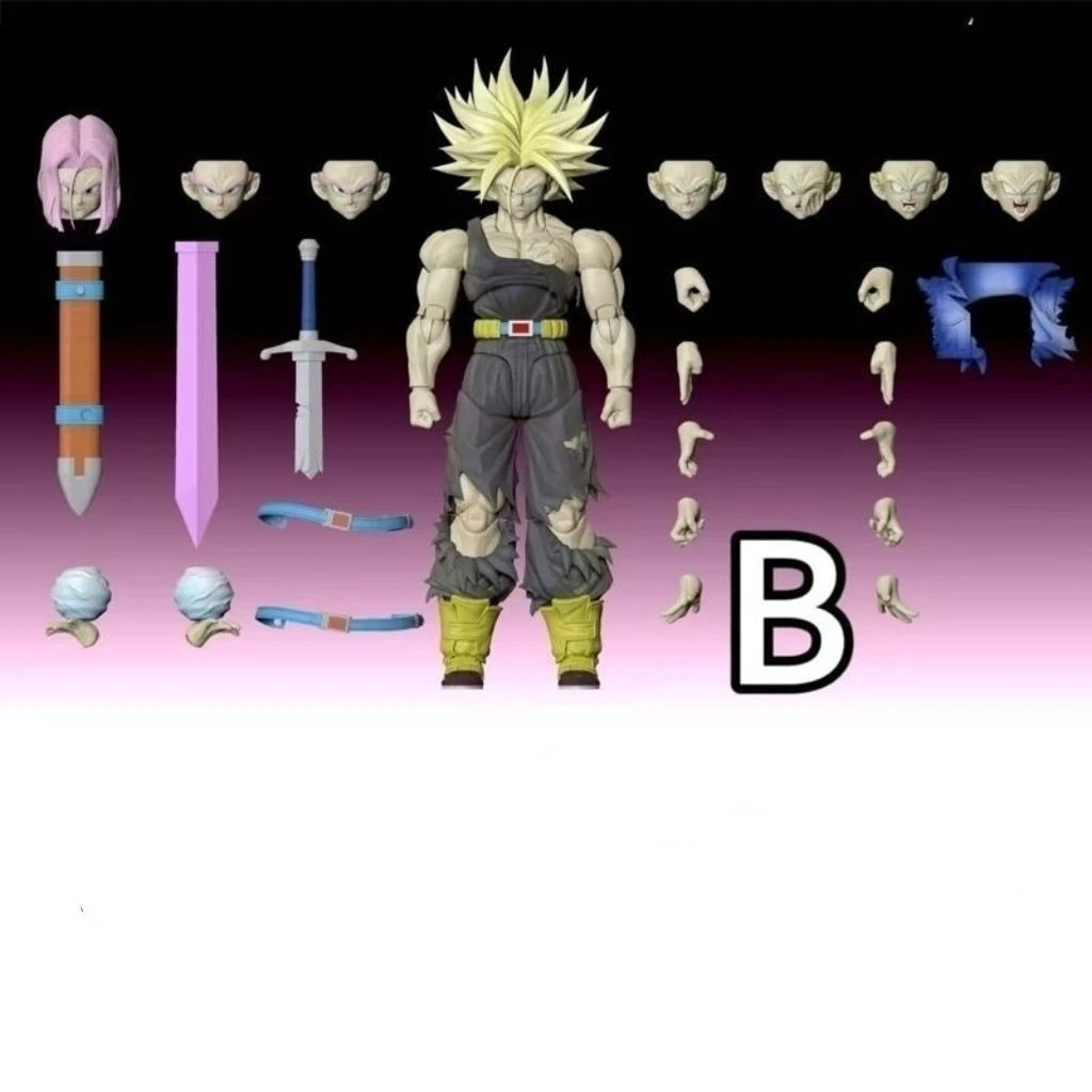 Dragon Ball Z Tonsenarttoys Shf Super Saiyan Ssj Ssj2 Trunks Majin