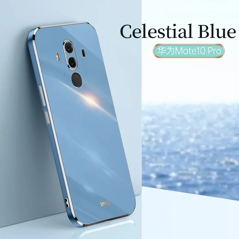 Custodia Per Huawei Mate 10 Pro Con Strass E Pietre Lucenti – Cover Morbida In TPU, Effetto Glitter E Bling, Colore Rosa