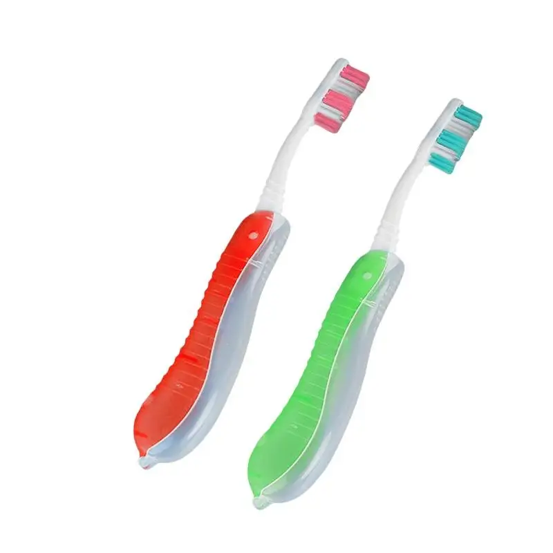 위생 구강 휴대용 일회용 접이식 여행 캠핑 칫솔 하이킹 칫솔 치아 청소 도구 접이식 칫솔