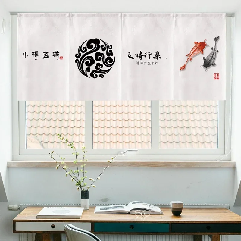 Decoration Traditional Japan Curtain Door Short Curtain Noren Shop Japanese Style Curtain for Small Window Sushi Door 2