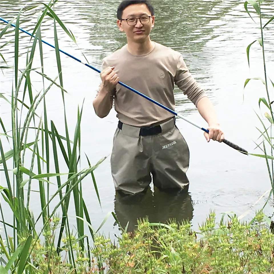 JEERKOOL Fly Fishing Waders Wading Pants Outdoor Camping 3 Layers Waterproof 15000 Breathable 3000 Chest