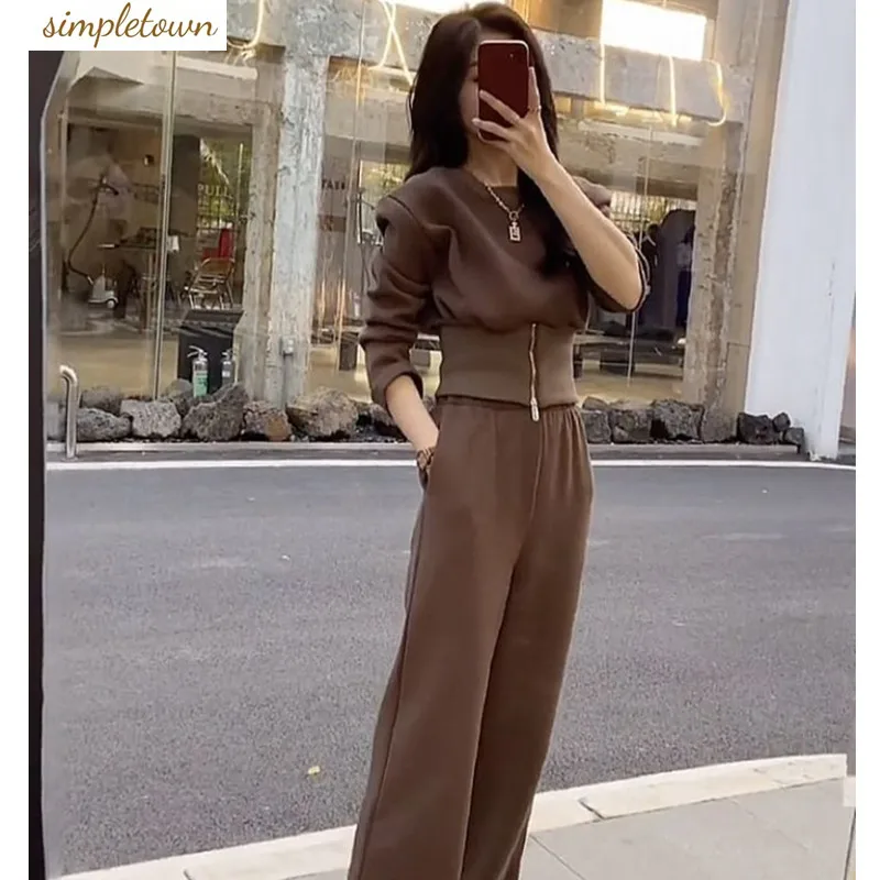 Новинка весна-лето 2024, спортивный ретро-набор для отдыха, женский дизайн, маленькая и короткая искусственная кожа