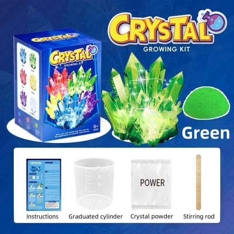 Crystal Growth Science Kit - Educational STEM Toy with Colorful Crystals