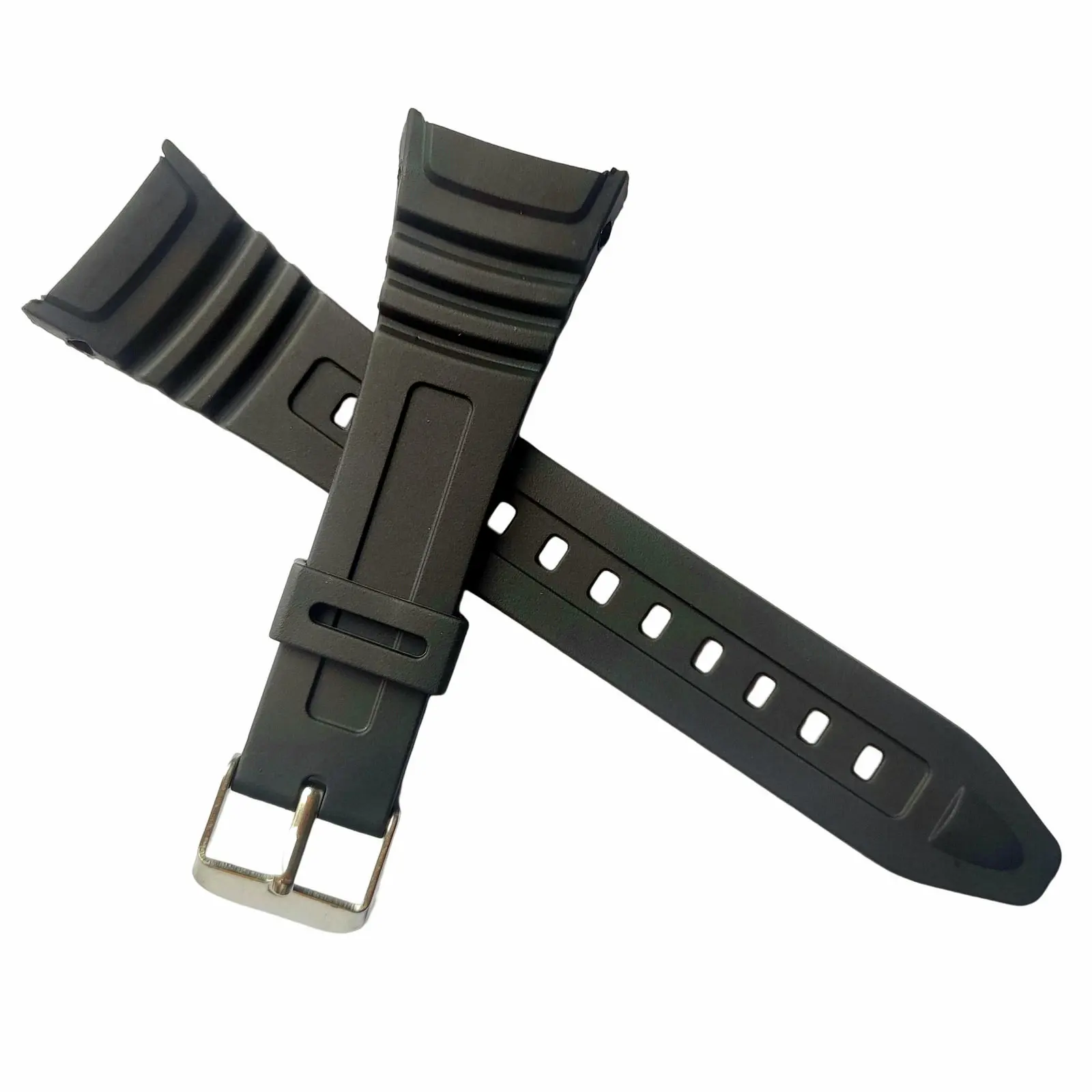 Replacement Watch Band Casio Strap Black Rubber W96H1A W96H1B W96H