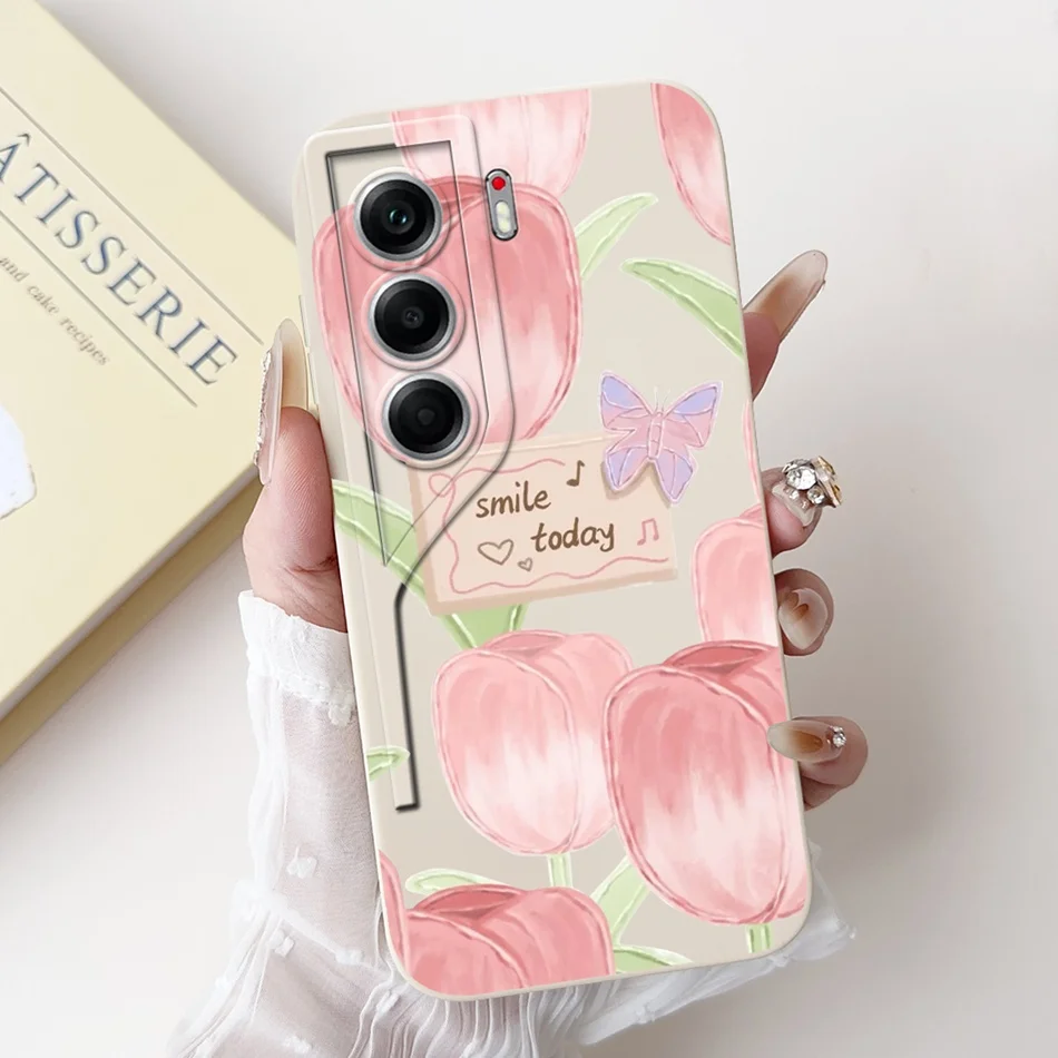Elegant Butterfly Floral Soft Silicone Phone Case and Bumper