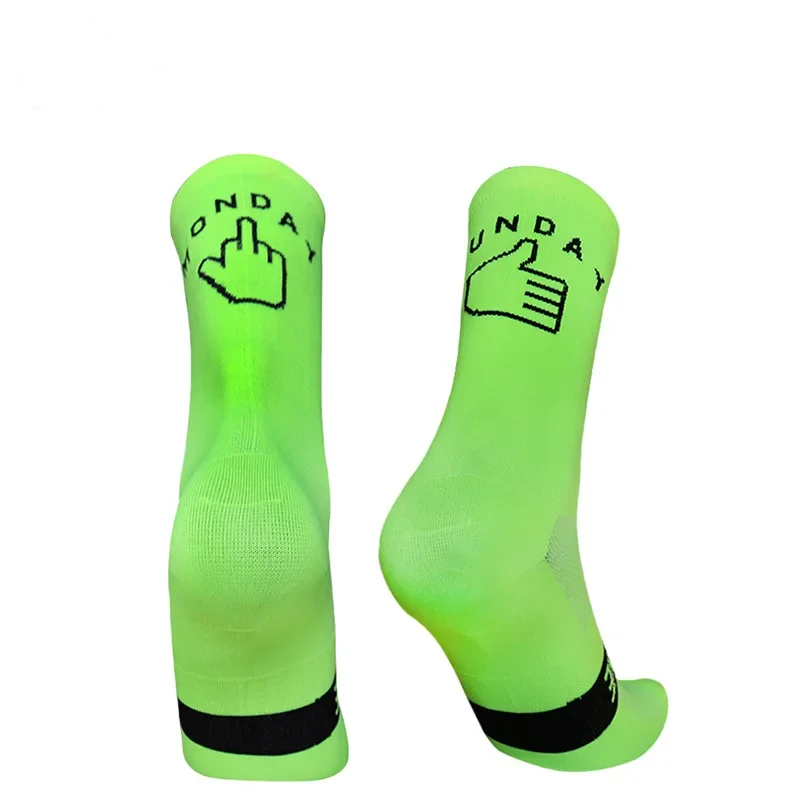 Sport Running Monday Socks New Sunday Breathable Cycling Road Bicycle Socks Men Women Bike calcetines ciclismo sports socks cycling socks