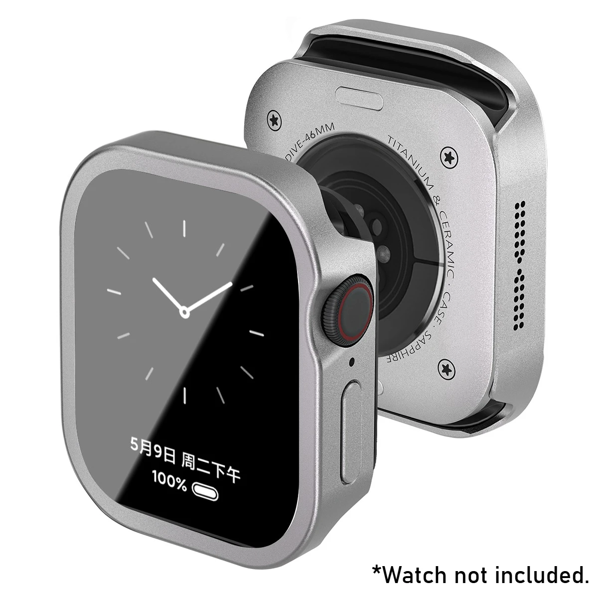 Premium Aluminum Alloy Waterproof Case for Apple Watch - Full Coverage Protection